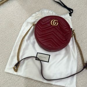 Gucci Marmont Round leather crossbody bag
